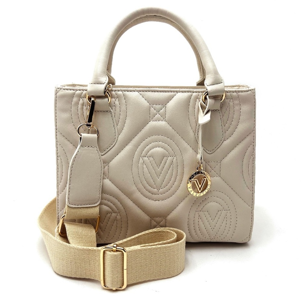Valentino Orlandi |‎ NEW Quilted Leather Logo Satchel Crossbody Bag (V-2012)